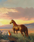 The Stock Horse and the Stable Cat